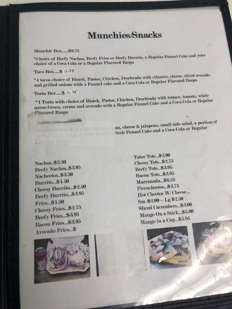 SAB's Candy Shop - Harlingen, TX menu_pic