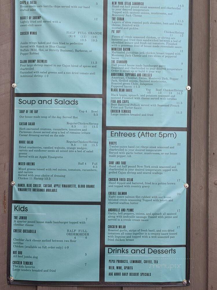 The Divide Restaurant - Norwood, CO menu_pic
