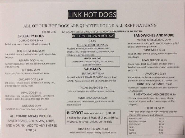 Link Hot Dogs - Marion, NC