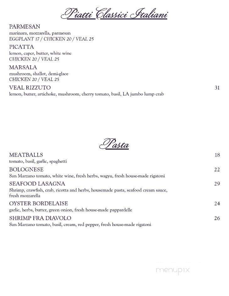 Rizzuto's Pizzeria - Gretna, LA menu_pic