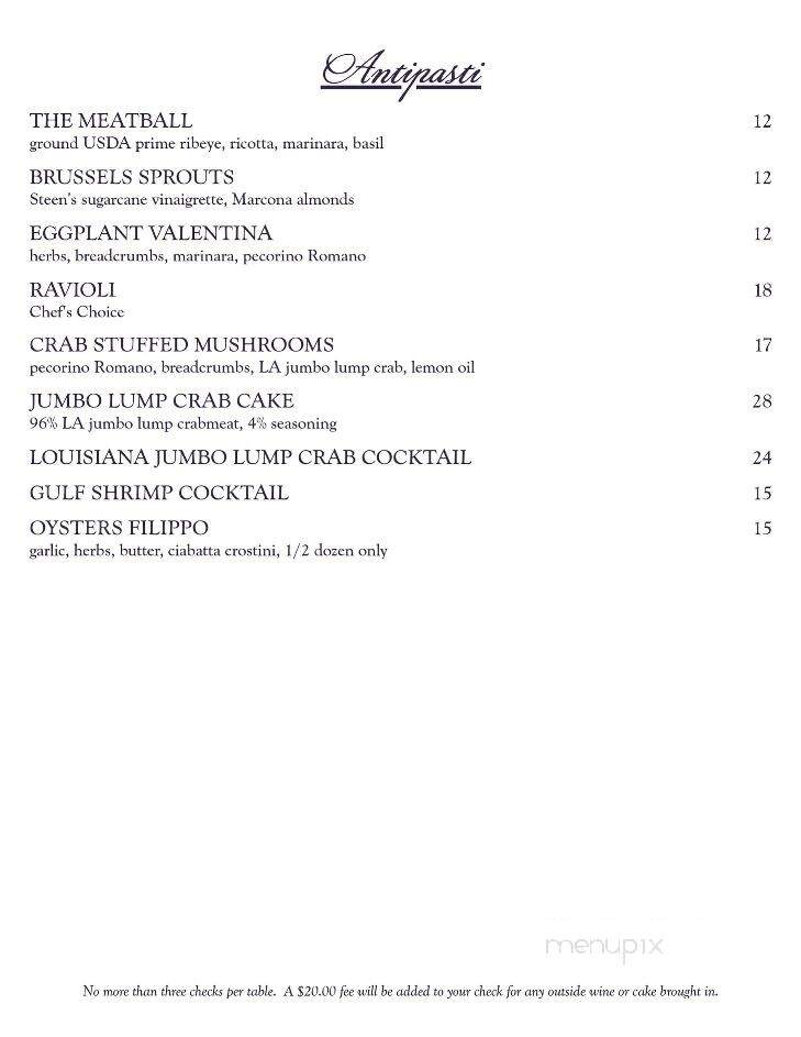 Rizzuto's Pizzeria - Gretna, LA menu_pic