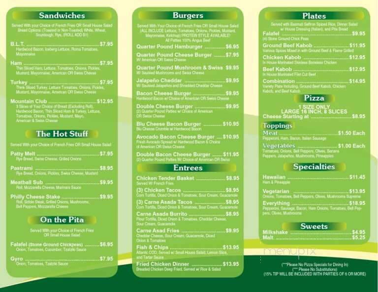 Matthews Live Oak - Boulevard, CA menu_pic