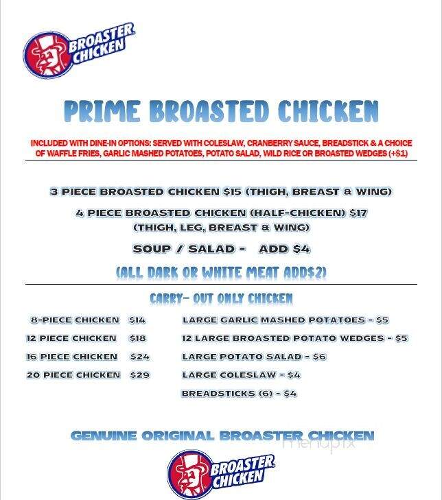 Minocqua Prime - Minocqua, WI menu_pic