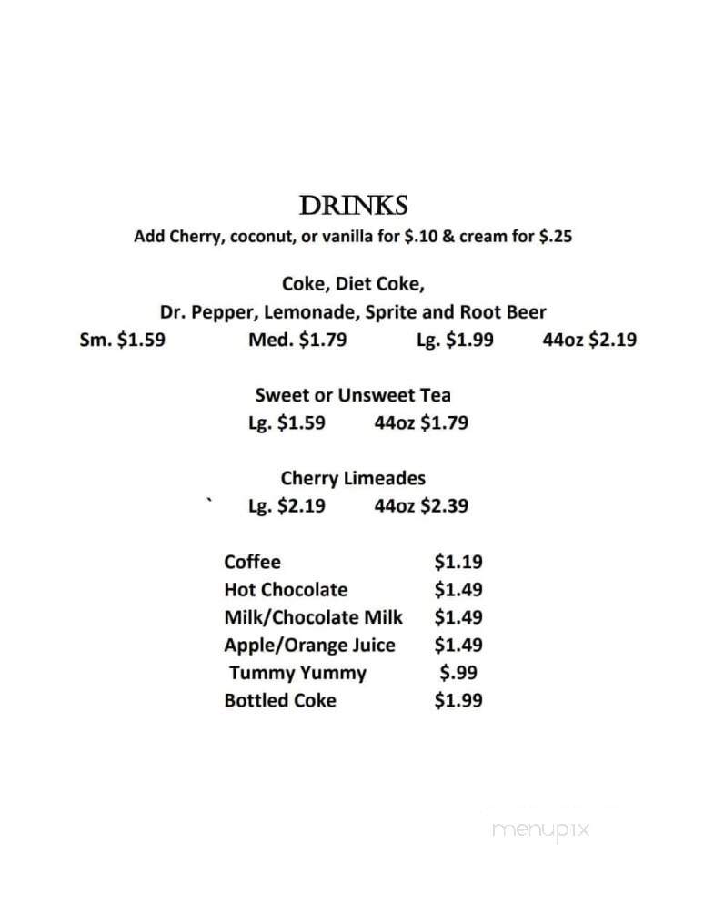Hooties - Silverton, TX menu_pic