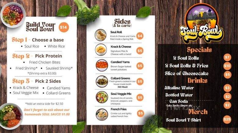 Soul Bowls - Hartford, CT menu_pic