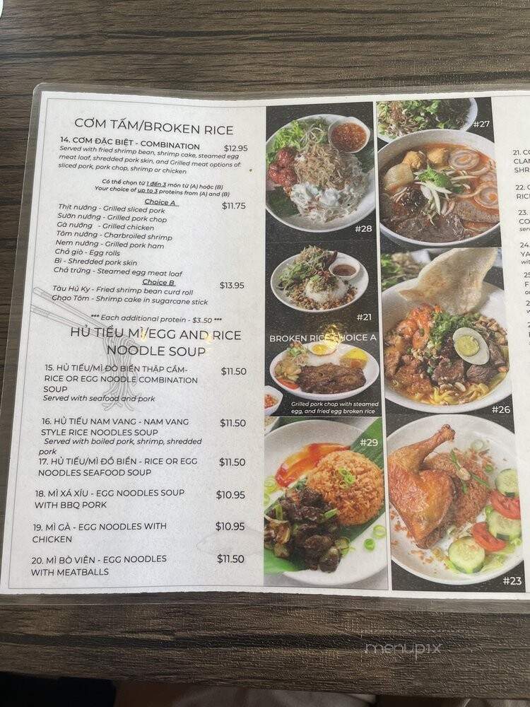 Bep Nha - Dallas, TX menu_pic