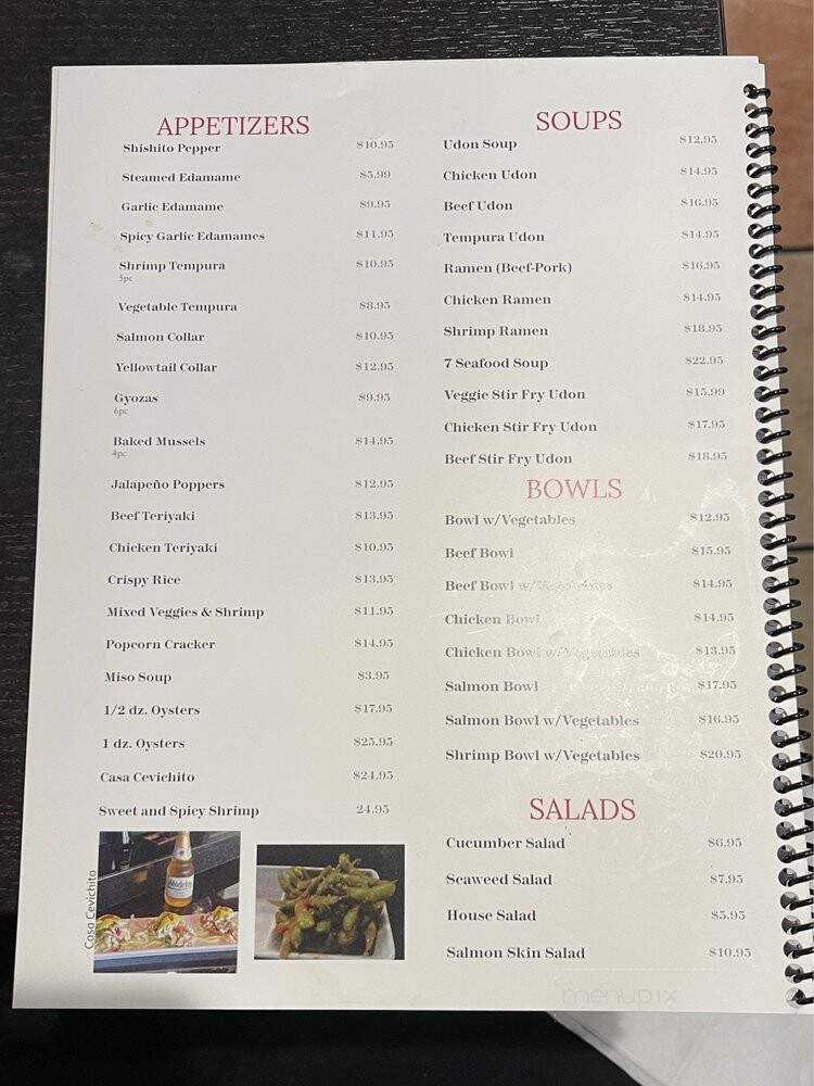 Casa De Sushi - Newhall, CA menu_pic