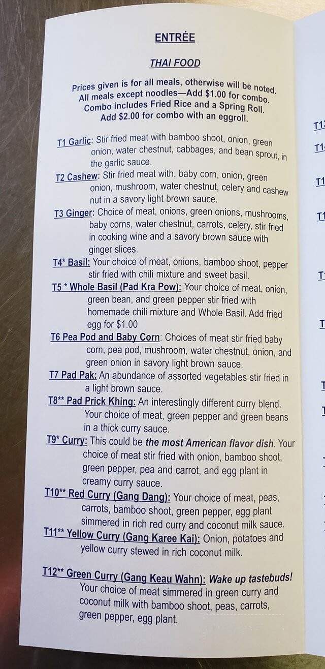 Ok Wok - Sandusky, OH menu_pic