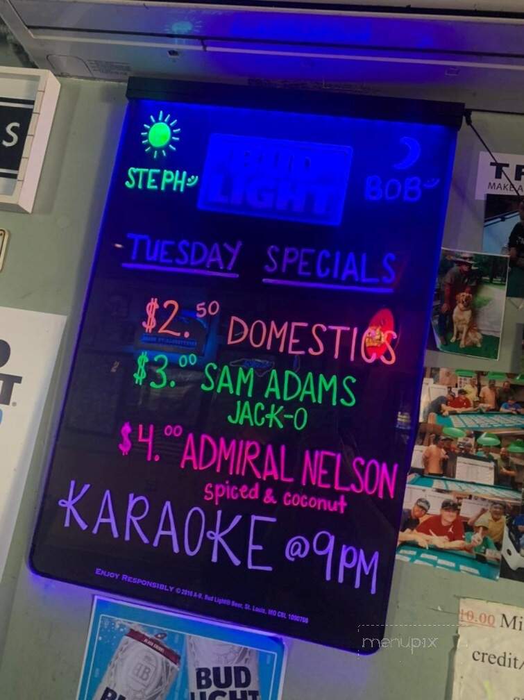 Cheers Two - Fayetteville, NC menu_pic