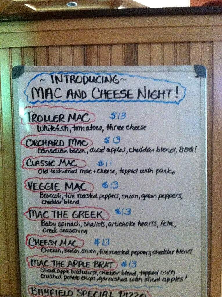 Ethel's At 250 - Bayfield, WI menu_pic