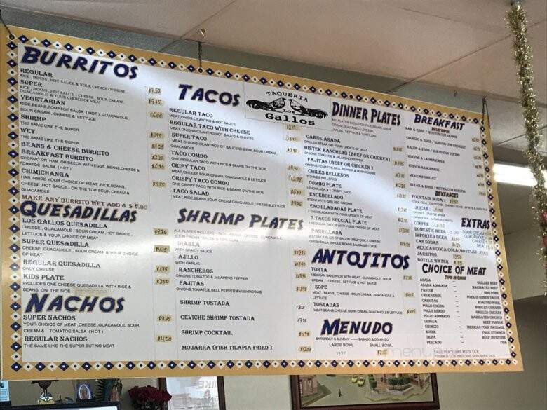 Taqueria Los Gallos No 2 - Hayward, CA menu_pic