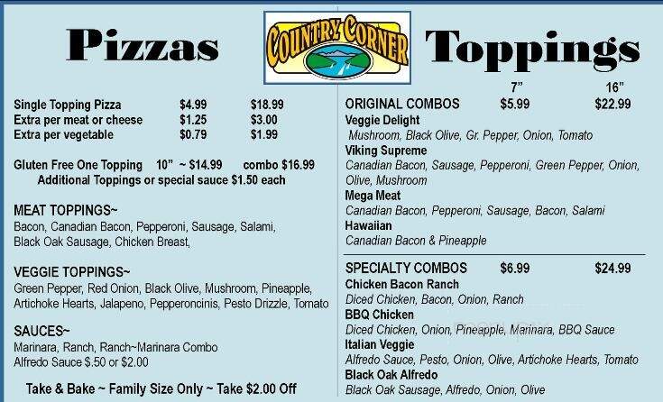 Country Corner Cellars - Eastsound, WA menu_pic