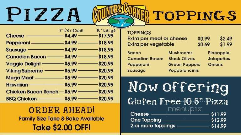 Country Corner Cellars - Eastsound, WA menu_pic