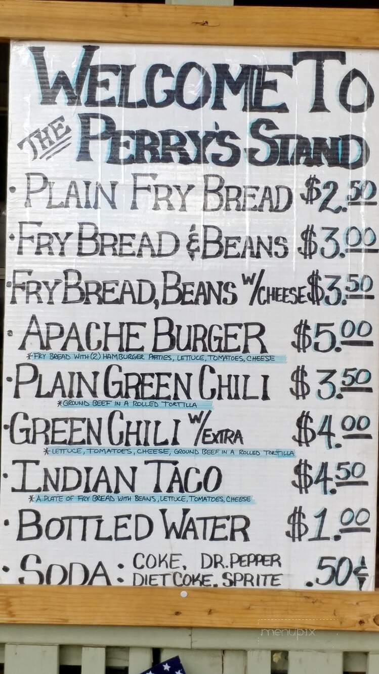 Perry's Frybread Stand - Mcnary, AZ menu_pic