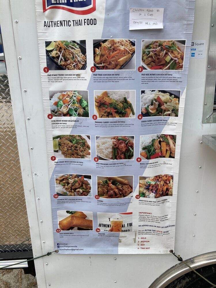Eim Thai - Gainesville, FL menu_pic