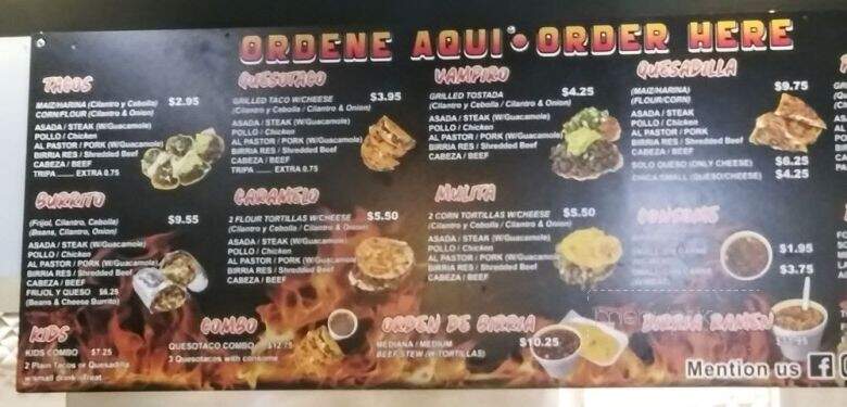 Unos Tacos y Birria - Mesa, AZ menu_pic