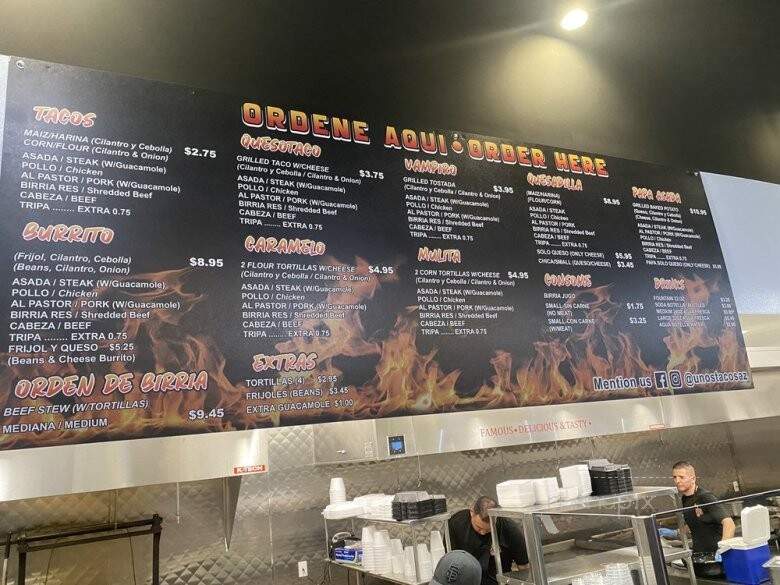 Unos Tacos y Birria - Mesa, AZ menu_pic