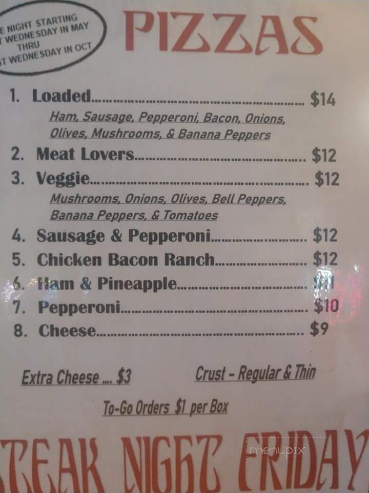 AJ's Bar & Grill - Lebanon, TN menu_pic
