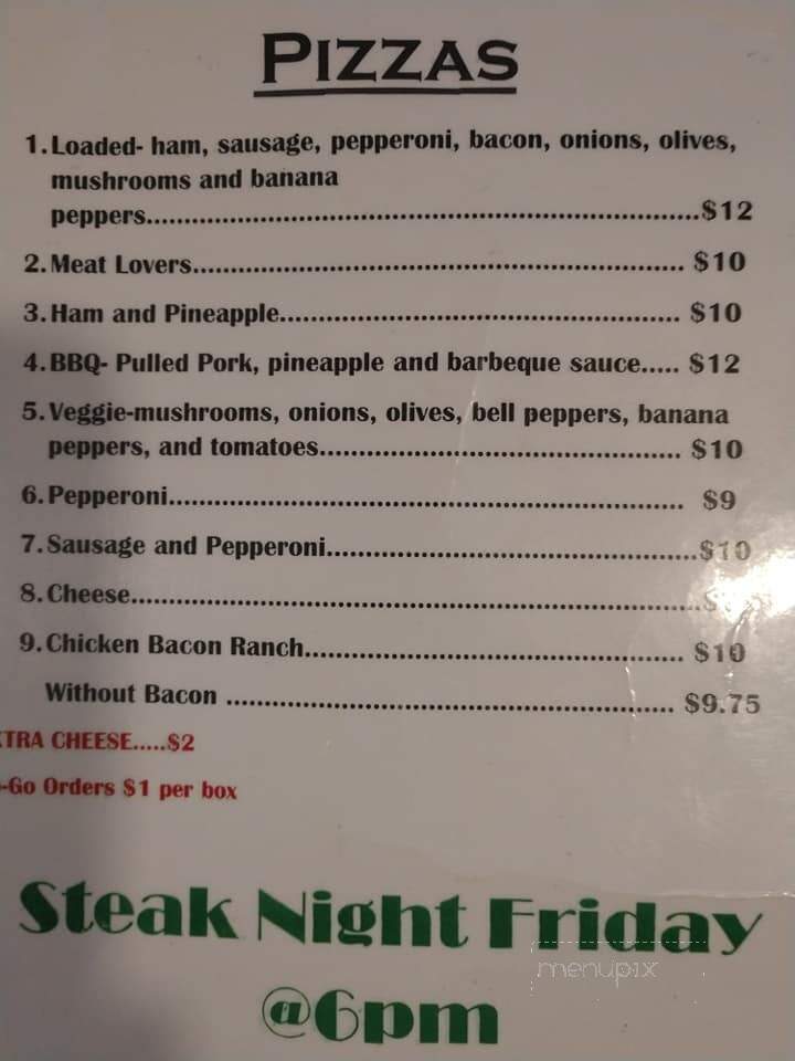 AJ's Bar & Grill - Lebanon, TN menu_pic