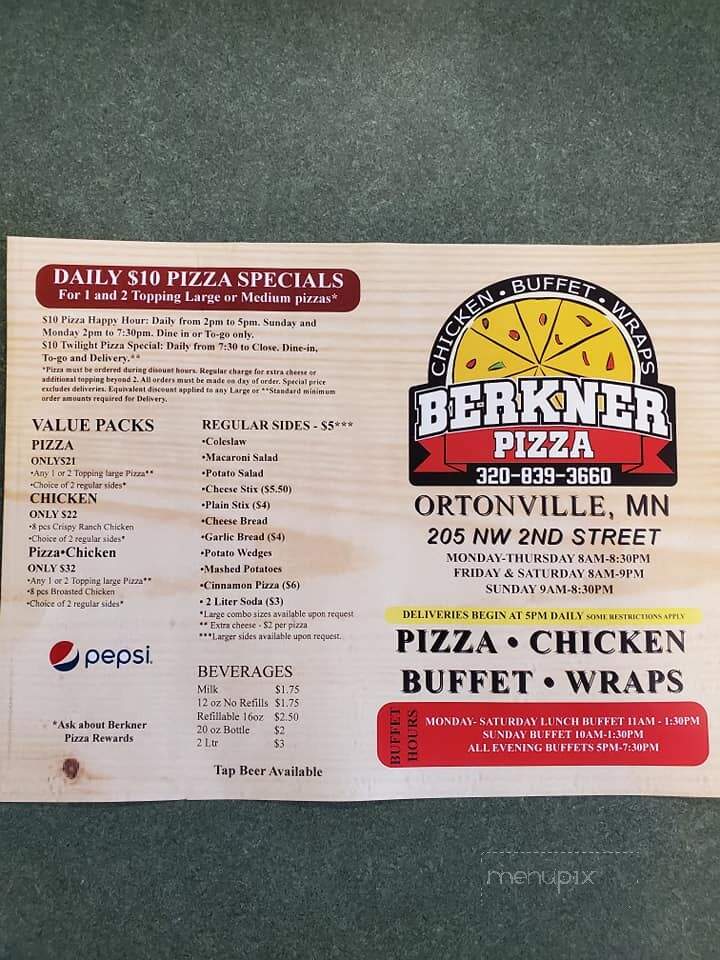Berkner Pizza - Ortonville, MN