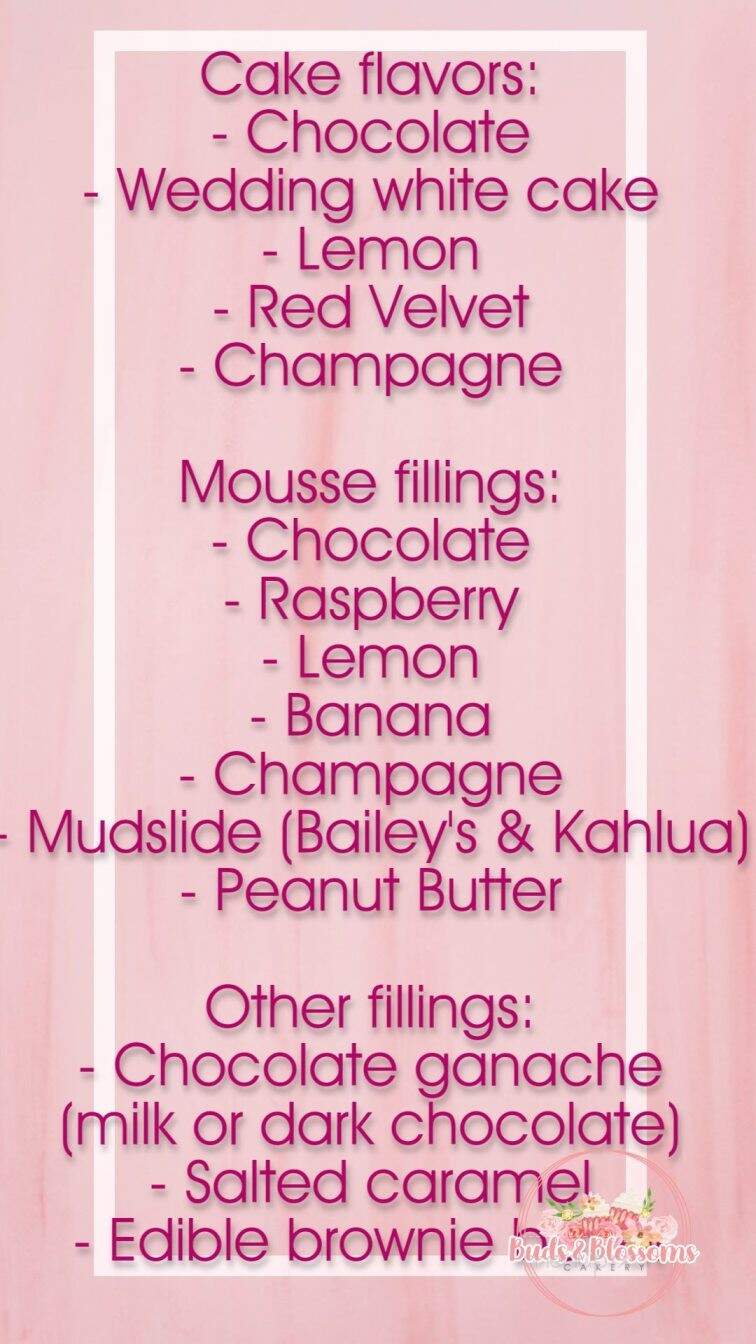Buds and Blossoms Cakery - Rice Lake, WI menu_pic