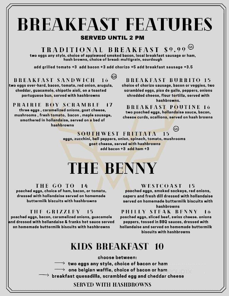 The Rack Bistro - Victoria, BC menu_pic