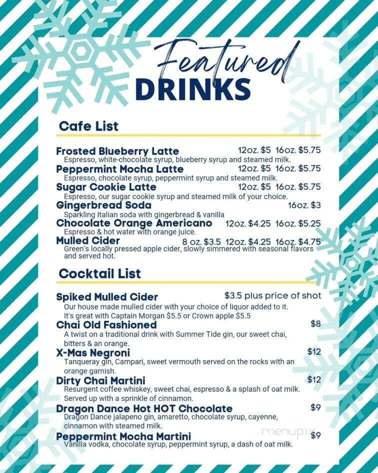 Brewskis Coffee & Bar - Bloomsburg, PA menu_pic