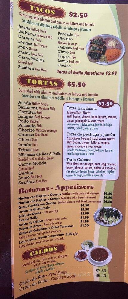 La Fiesta - Logansport, IN menu_pic