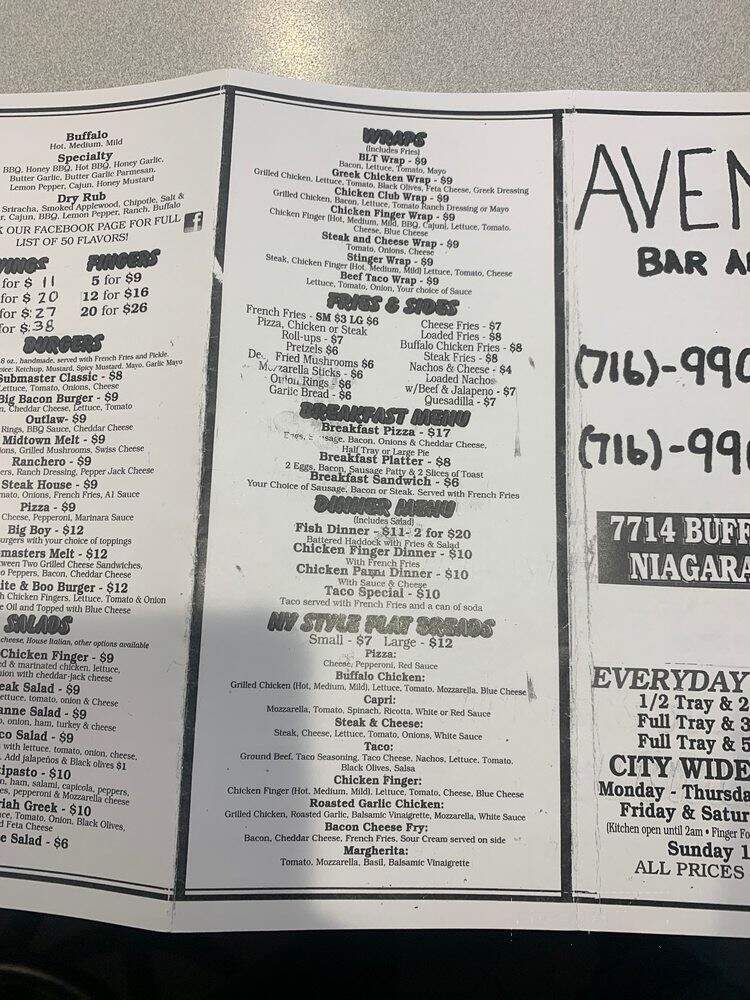 The Avenue Bar & Grill - Niagara Falls, NY