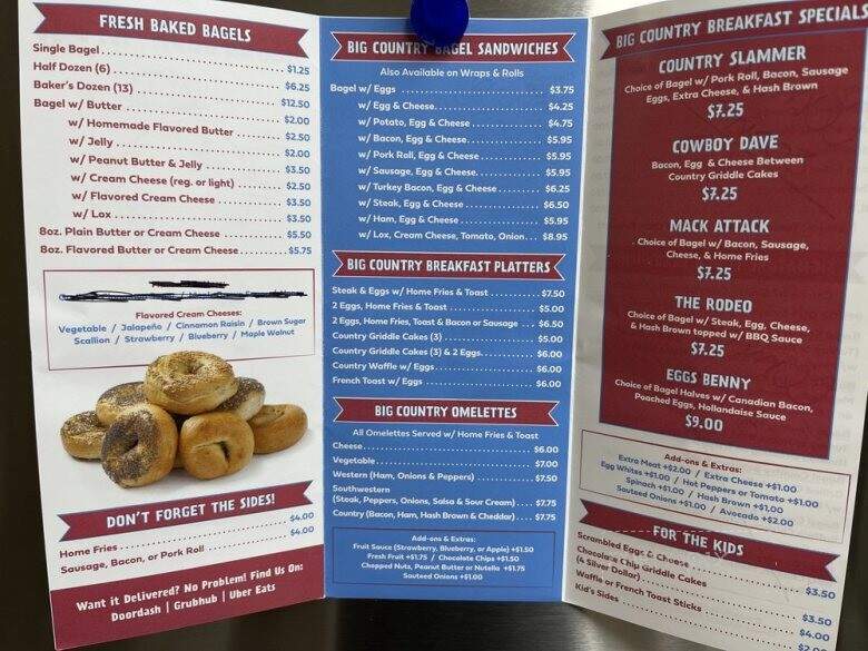 Bagel Country on 9 - Howell Township, NJ menu_pic
