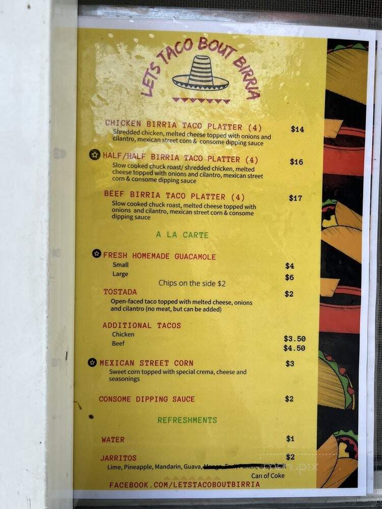 Lets Taco Bout Birria - Melbourne, FL menu_pic