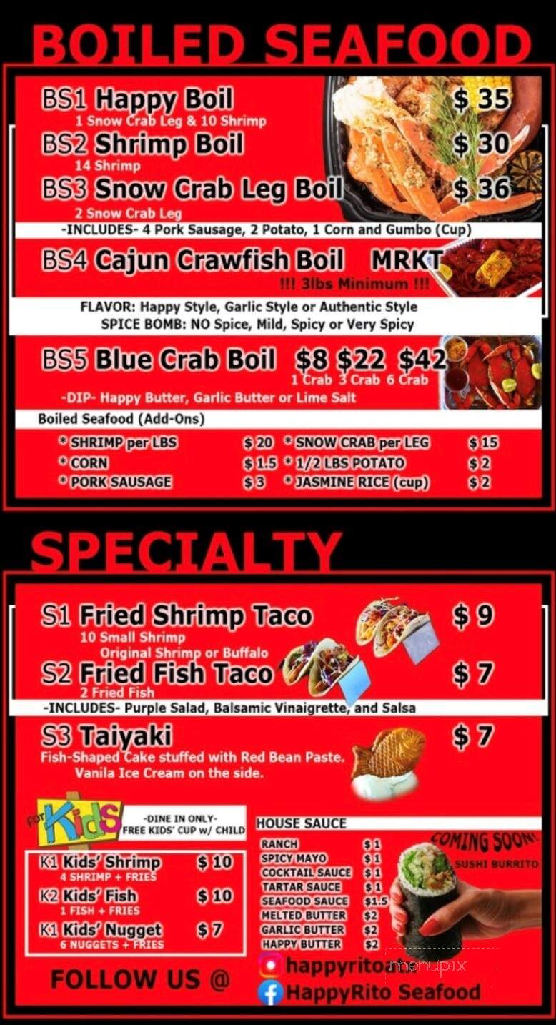 HappyRito Seafood - Cedar Park, TX