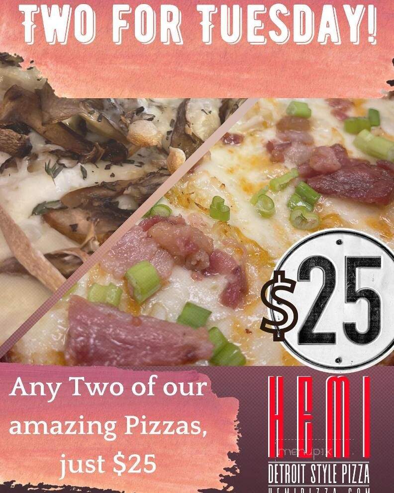 HEMI Pizza - Bethesda, MD menu_pic