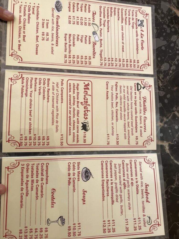 La Enchilada Restaurant - Gonzales, CA menu_pic