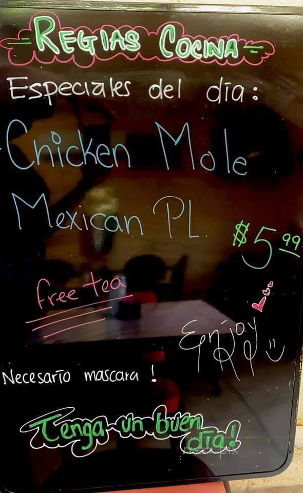 Regias Cocina - San Antonio, TX menu_pic