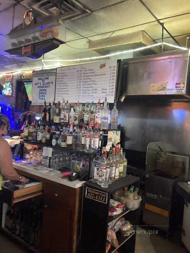 Ray & Sandy's Hideaway - Chino, CA menu_pic