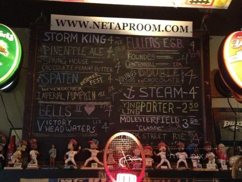Northeast Tap Room - Reading, PA menu_pic