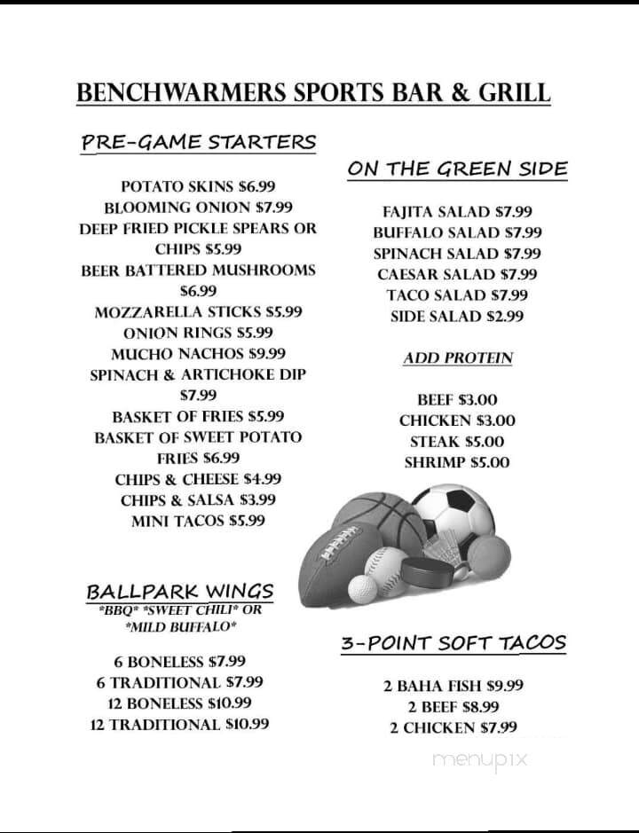 Westpark Motor Inn - Sandusky, MI menu_pic