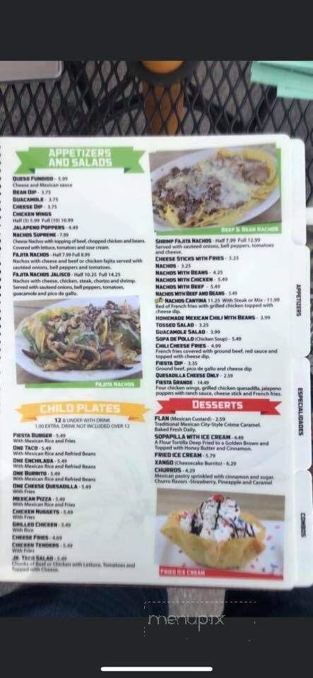 Guadalajara Mexican Restaurant - Danville, KY menu_pic