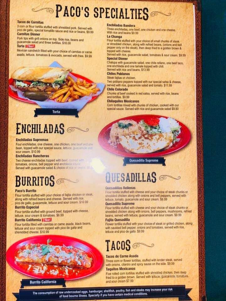 Pacos Mexican Restaurant - Mableton, GA