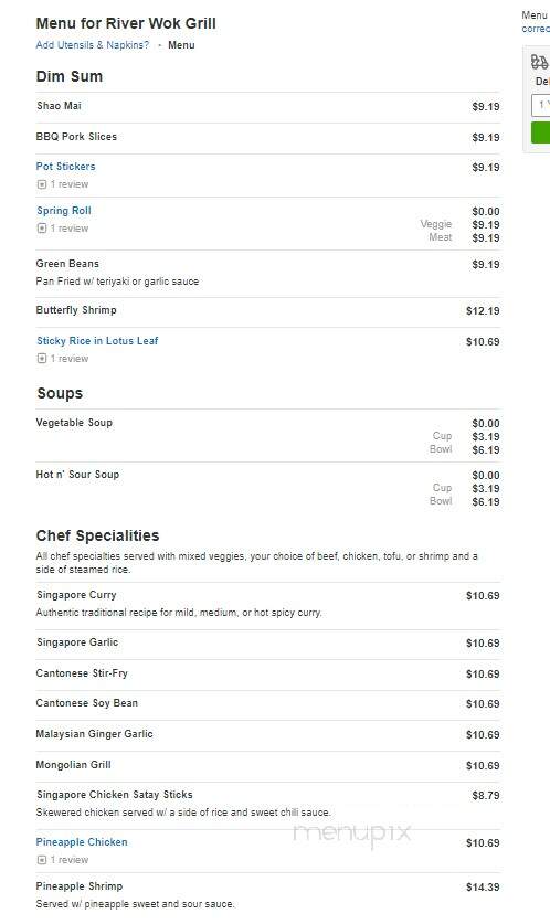 River Wok Asian Grill - Missoula, MT menu_pic