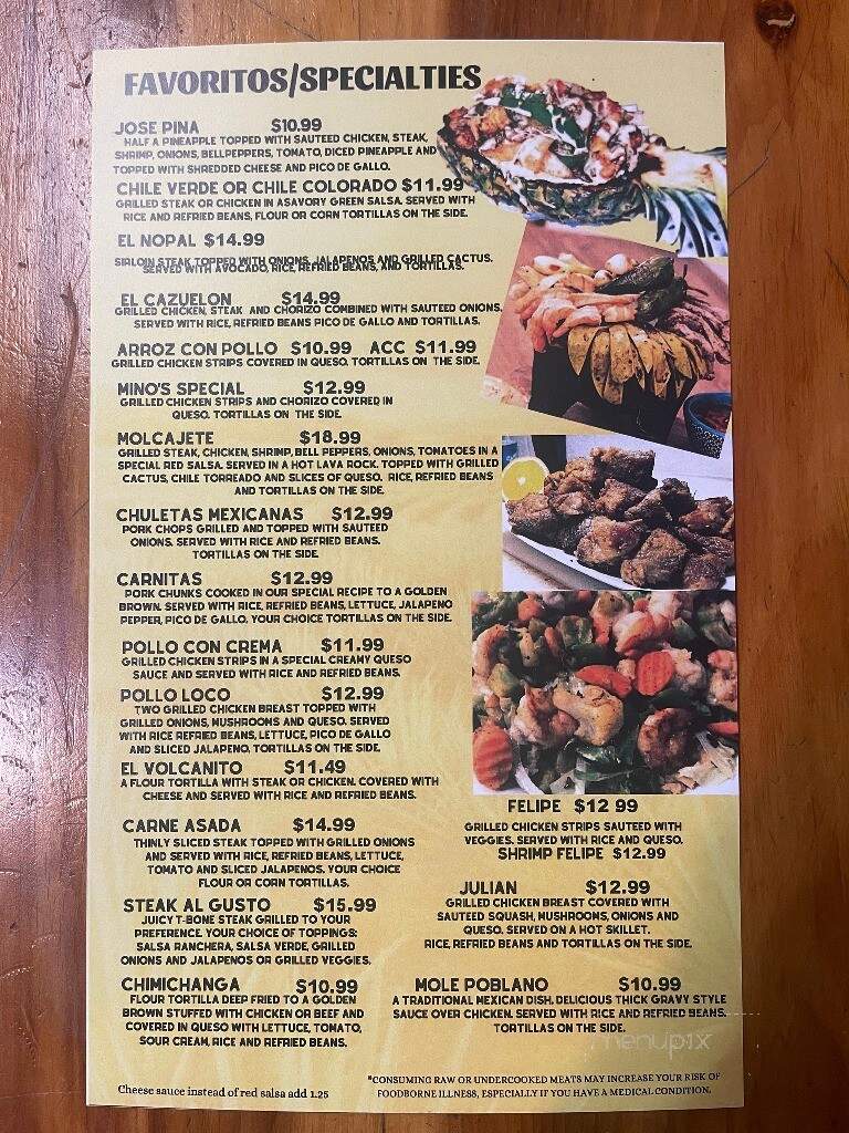 Chillie Verde Mexican - Wilkesboro, NC menu_pic