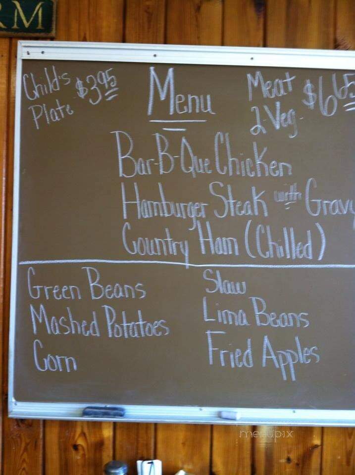 Moss's Coach House - Adams, TN menu_pic