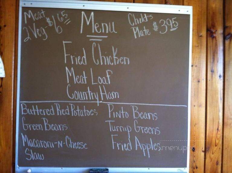 Moss's Coach House - Adams, TN menu_pic