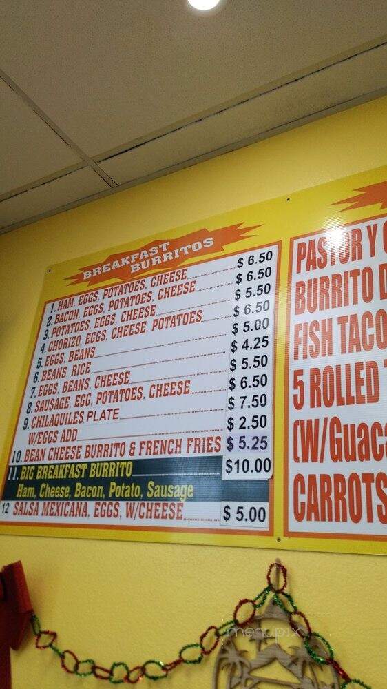Jilberto's Mexican Food - San Diego, CA menu_pic