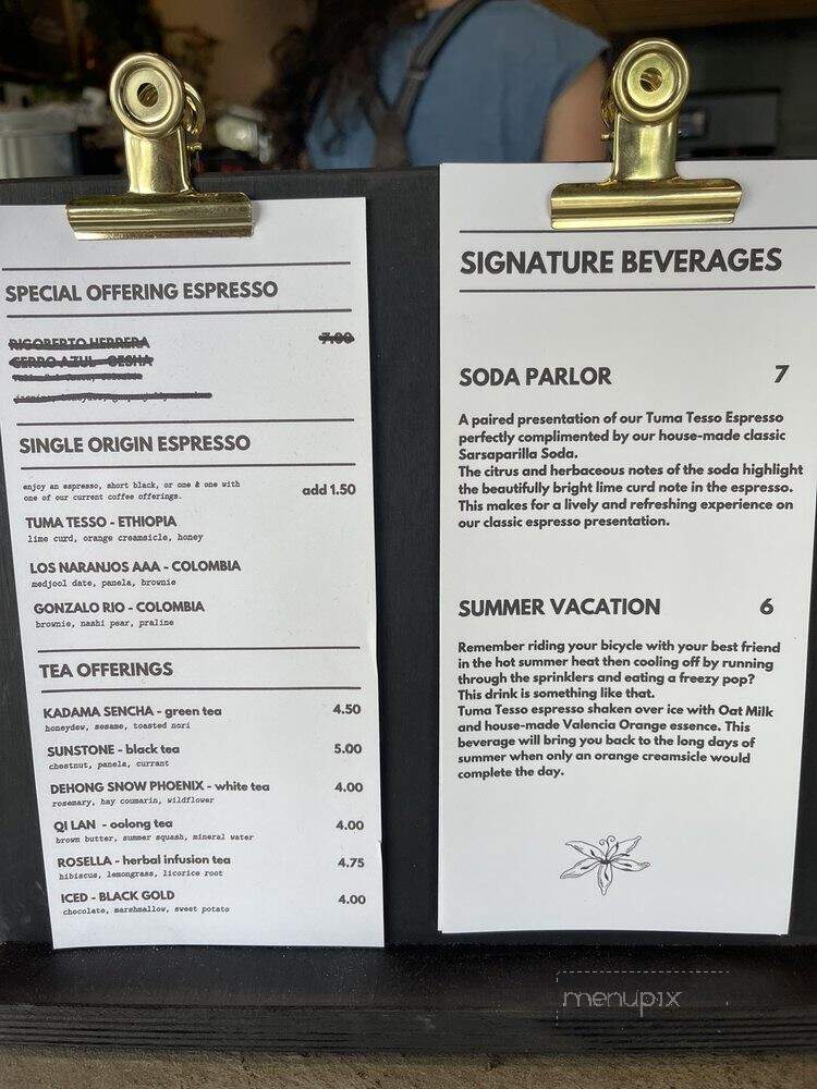 Sweet Bloom Coffee Roasters - Arvada, CO menu_pic