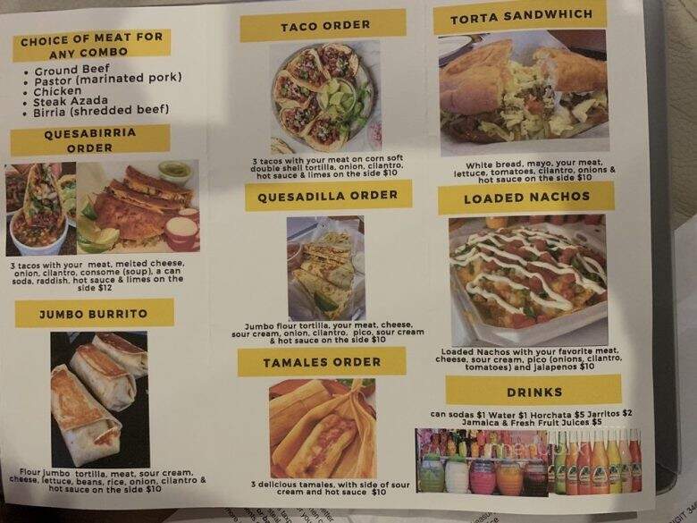Mexican Cravings Food Truck - Hudson, FL menu_pic