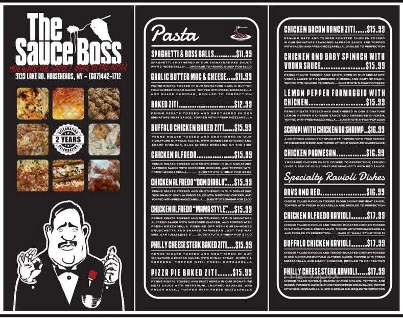 The Sauce Boss - Horseheads, NY menu_pic