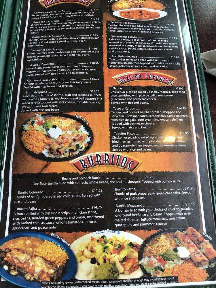 El Ixtapa - Medical Lake, WA menu_pic