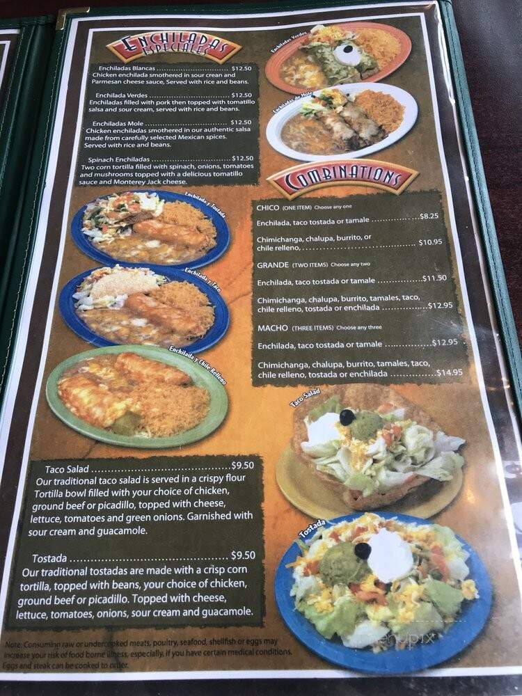 El Ixtapa - Medical Lake, WA menu_pic